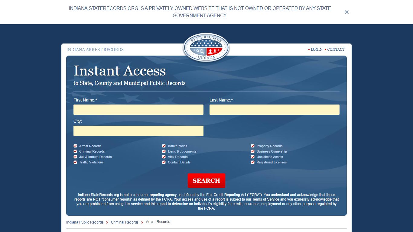 Indiana Arrest Records Online | StateRecords.org